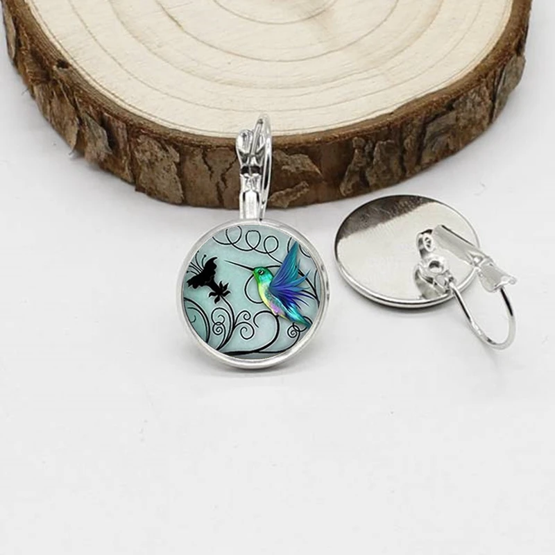 2020 Новинка/Очаровательные креативные выпуклые стеклянные модные серьги с синим