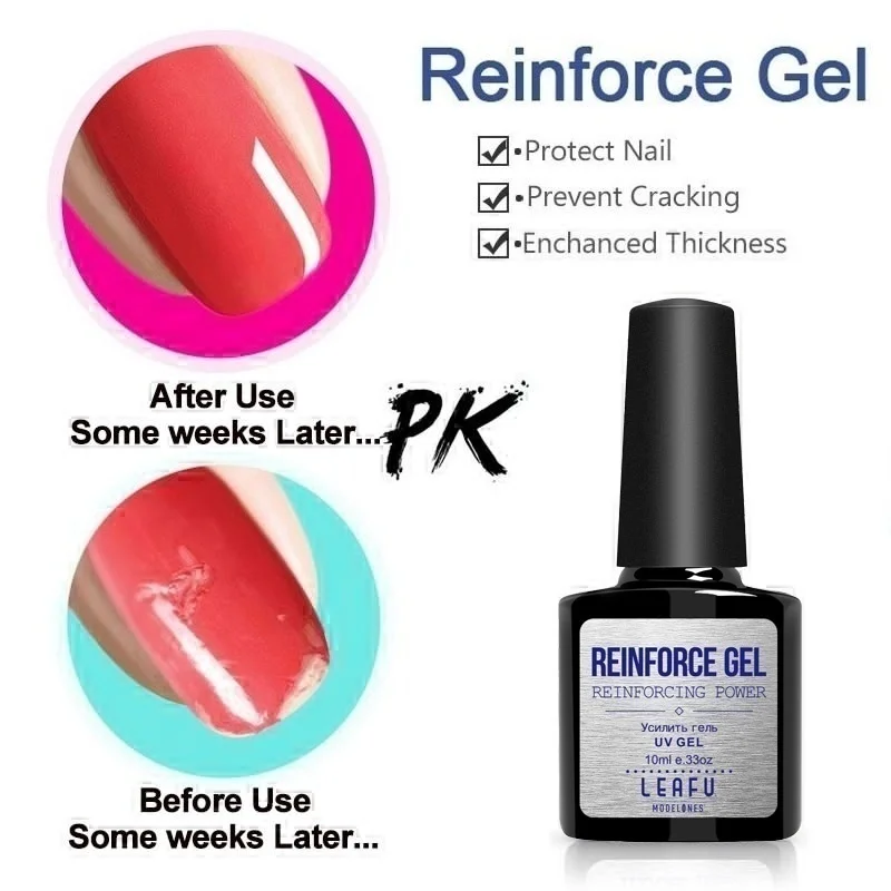 Modelones Soak Off Базовый Топ Гель лак для ногтей набор долговечный усиленный