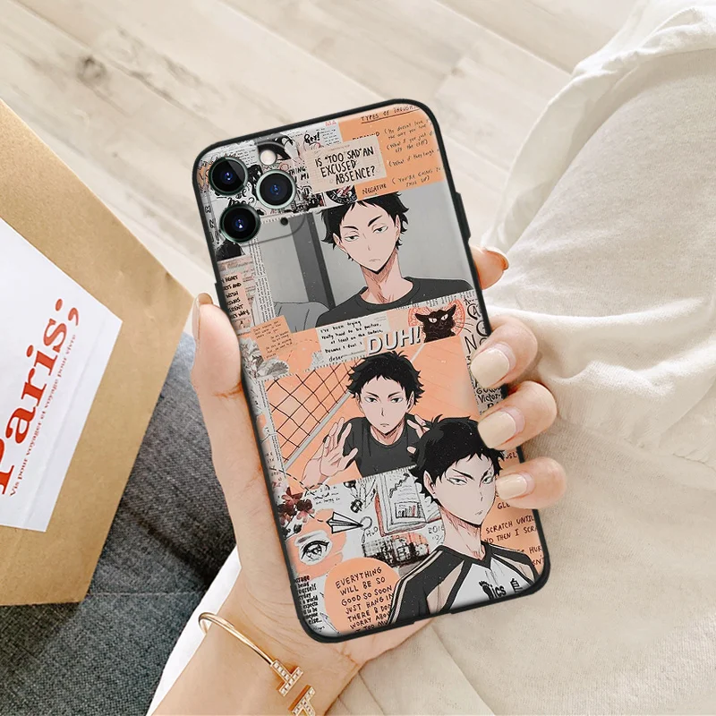 Haikyuu Аниме Манга AKaashi fanart силиконовый чехол для телефона iPhone Se 6 6s 7 8 Plus X Xr Xs 11 12 Mini Pro