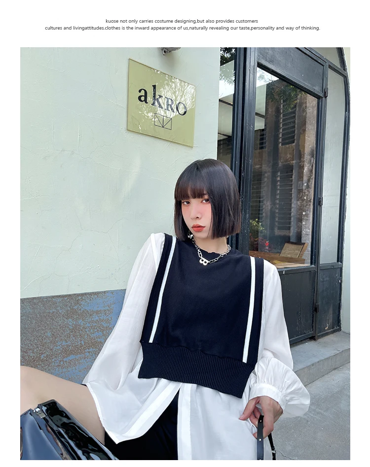 

2021 Spring French Fashion Women Shirt New High-Grade White Puff Sleeve Tops Loose Plus Size Lantern Sleeve Patchwork Blusas