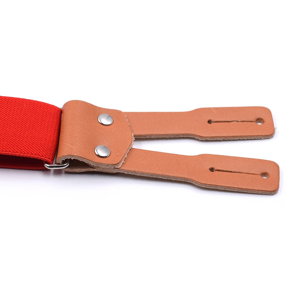 Мужские Винтажные кожаные подтяжки на подтяжках с пуговицами X сзади для мужчин