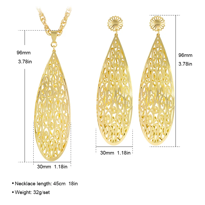 Комплект из колье и серёг с подвеской в виде цветка|Ювелирные наборы| |