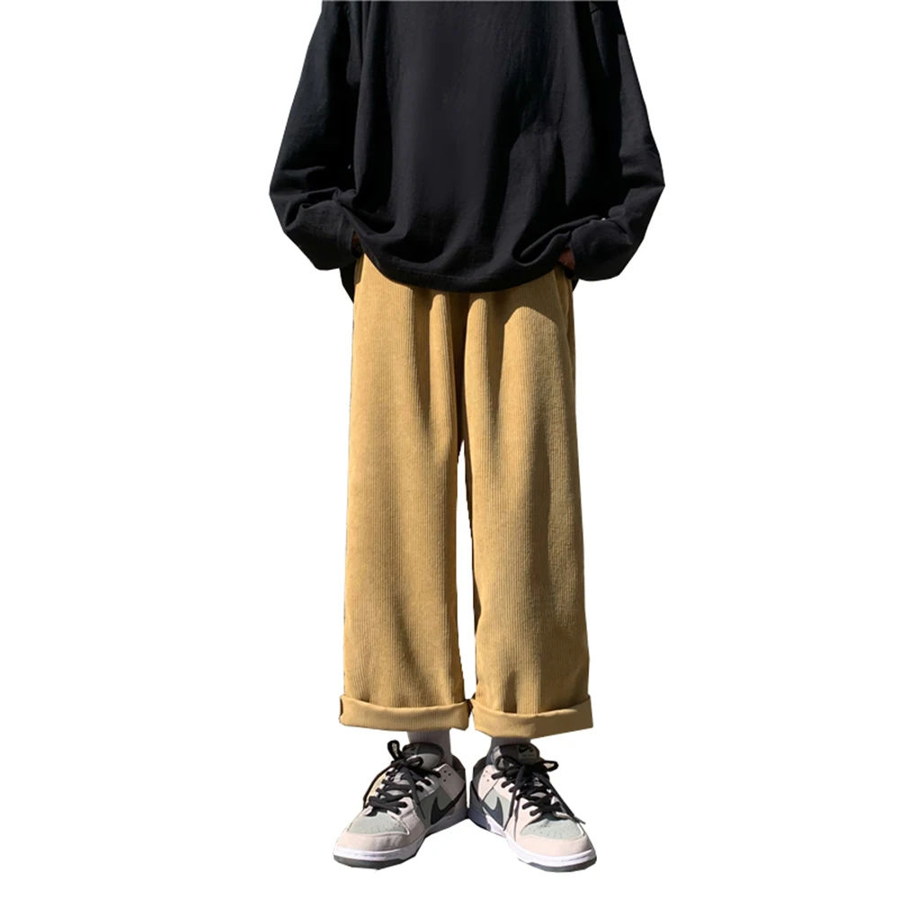 

Retro men's sports pants loose casual pants 2021 jogging men's Japanese street wide-leg pants male handsome versatile trousers