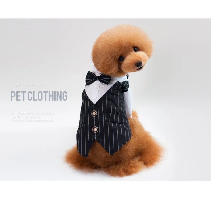 Официальная одежда для собак Свадебный собачий костюм Одежда питомца смокинг