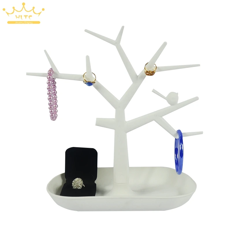 

Multifunctional Bird Tree Branch Shape White color Jewelry Display Earring Bracelet Necklace Ring Display stand for earrings