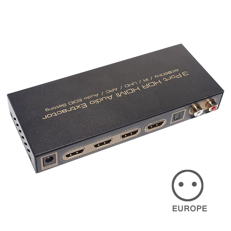 3 порта HDMI аудио экстрактор сплиттер Поддержка 1080P 3D 4K x 2K для ноутбука мобильный