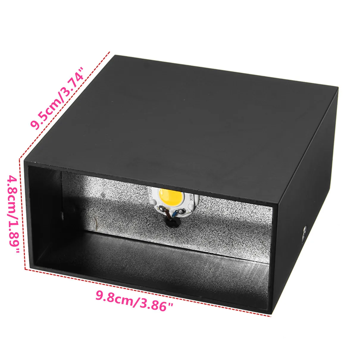 

LED Wall Lamp 6W Waterproof Indoor & Outdoor Aluminum Wall Light Surface Mounted Cube LED Garden Porch Light 5/10PCS