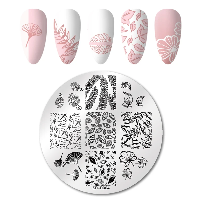 4 лилии натуральные растения листья гинкго билоба штамповочные пластины рисунок