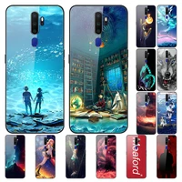 case for oppo a11x back phone cover black tpu silicone bumper with tempered glass series 3