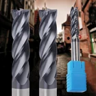 ZGT металлическая фреза cnc инструменты HRC50 4 Флейта торцевая фреза 1 мм 2 мм 3 мм 4 мм 6 мм из сплава