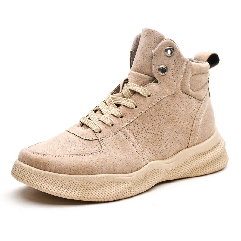 2019 осенне зимняя обувь мужские ботинки замшевые кожаные ботильоны мужская на