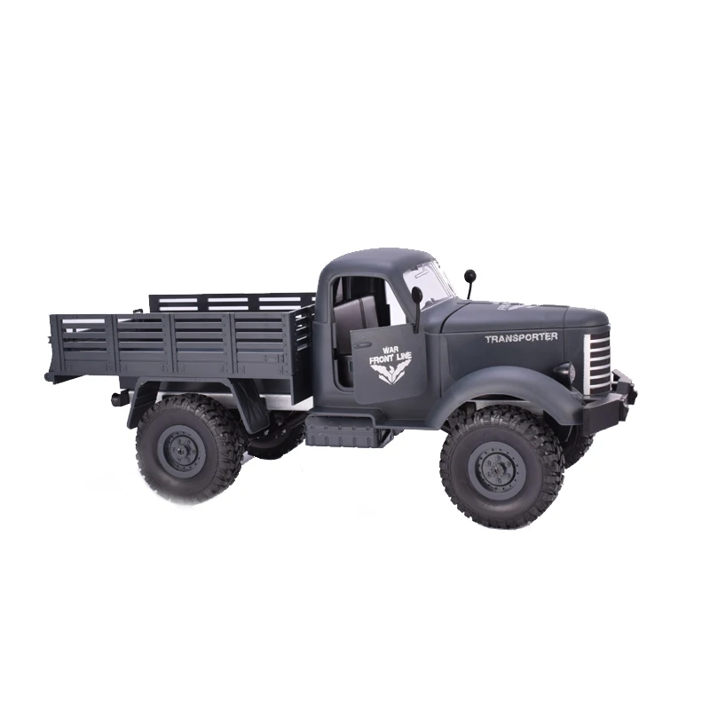 JJRC Q61 RC грузовик 1:16 2 4G 4WD внедорожный военный багажник гусеничный пульт