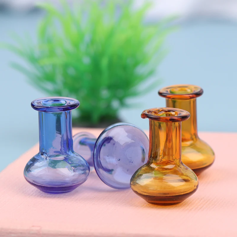 

2PCS 1/12 Dollhouse Miniature Mini Vase for Doll house Kitchen Furniture Decor