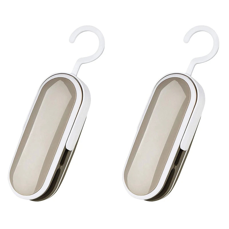 

Mini Bag Sealer, Portable Heat Vacuum Sealers Plastic Sealer, 2 in 1 Heat Seal and Cutter for Plastic Bags Food Storage