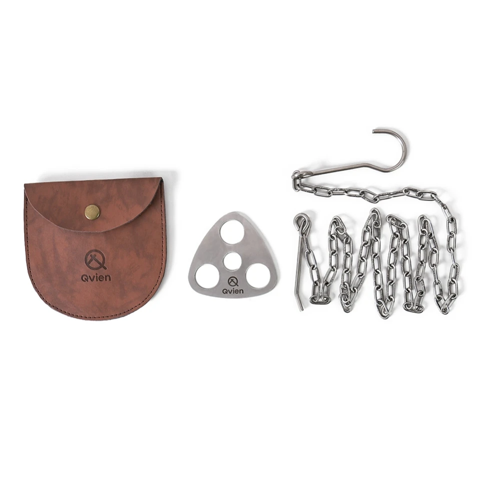 

Многофункциональный уличный треугольный подвесной кронштейн для кастрюли, стандартная нержавеющая стойка для барбекю, крючок-кольцо для п...