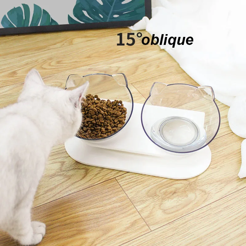 owl with HPet Cats Transparent Bolder Anti-slip Cat Food Dish Pet Feeder Water Bowl Perfect For And Small Dogs Supplies | Дом и сад