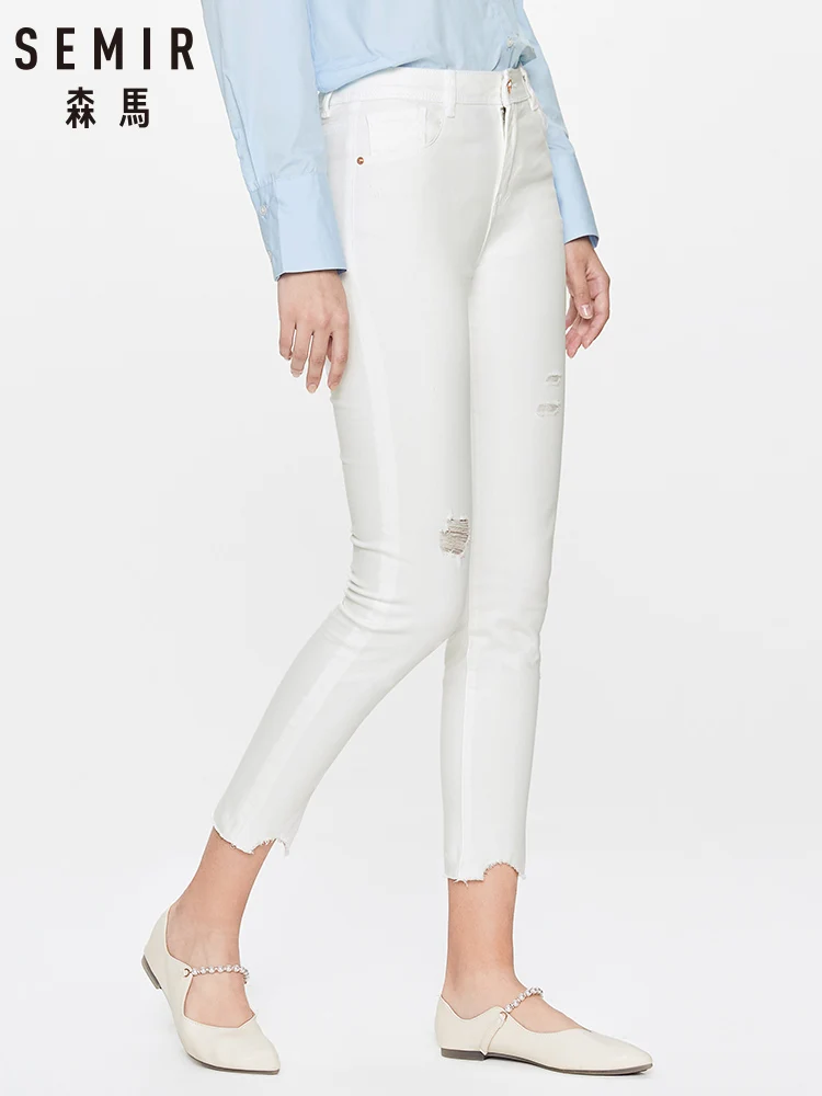 Женские повседневные брюки SEMIR новинка весны 2020 модные облегающие хлопковые