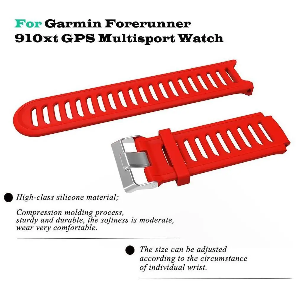 

Smart Sports GPS Watch Silicone Replacement Wristband Suitable For Garmin Forerunner 910XT With Supporting Tools