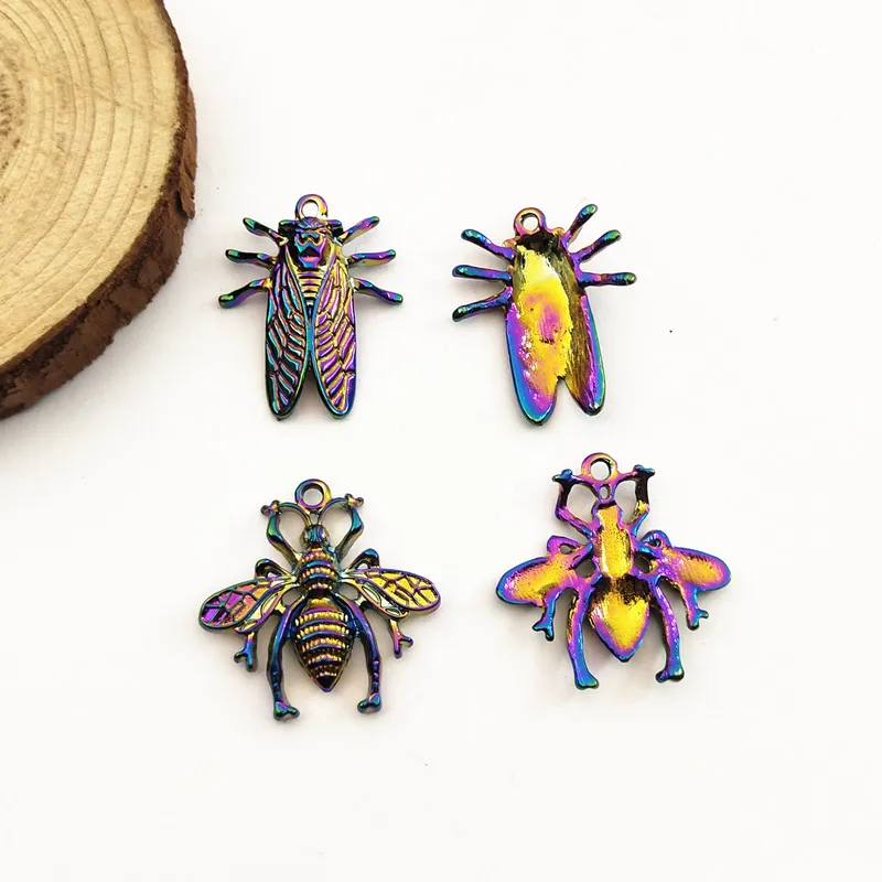4 шт. Новый дизайн! Психоделическая Цикада подвеска в виде пчелы насекомого на