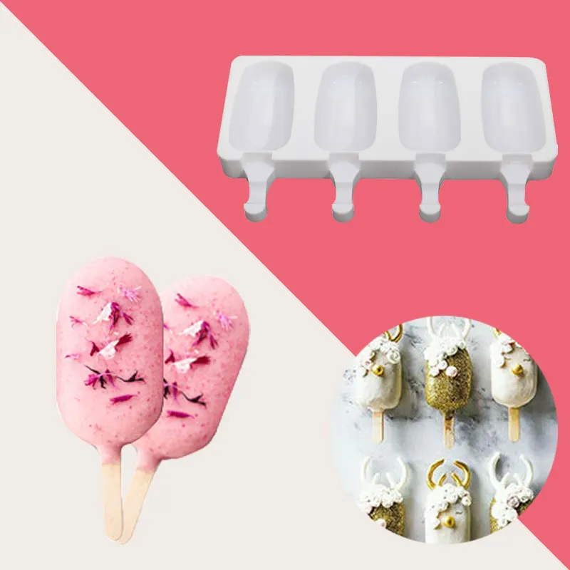 Форма для мороженого 4 ячейки форма поднос кухни удобный практичный экологичный