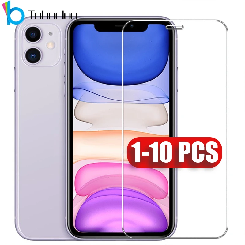 1 - 10 PCS / Lot Screen Protector Protective for iPhone 12 Mini X XS 11 Pro Max XR 7 8 SE 2020 6 6s Plus 5 5s 4S Tempered Glass | Мобильные