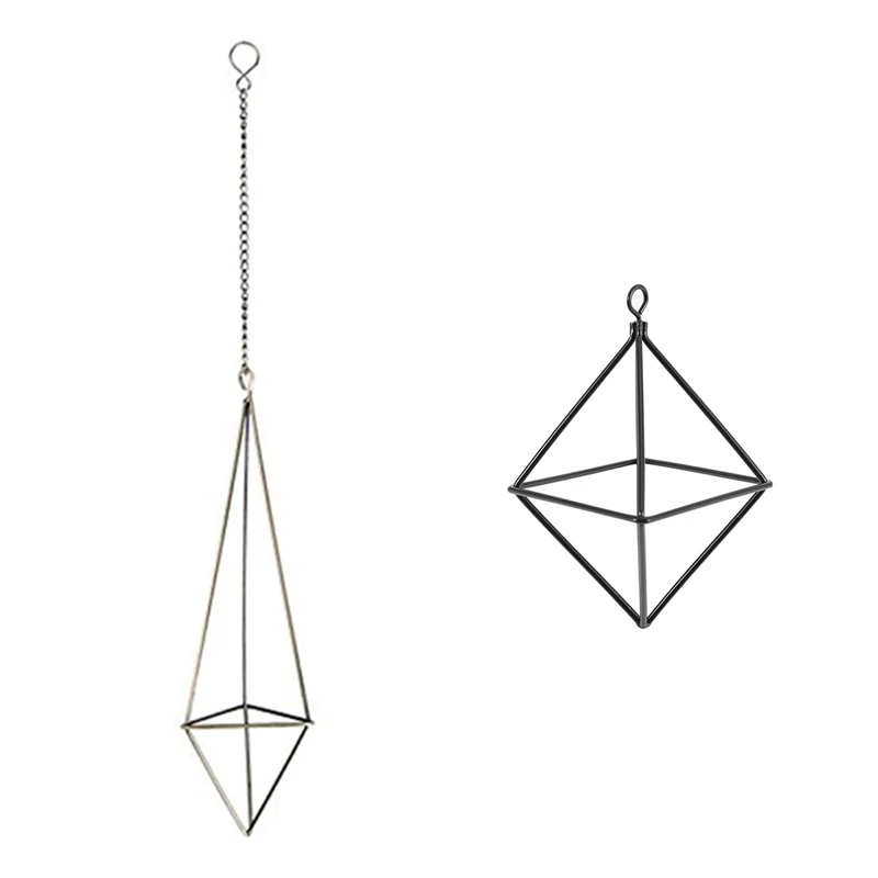 

1 Pack Hanging Air Plant Holder for Display Planter with Hanging Swing Wrought Iron Tillandsia Air Plants Holder