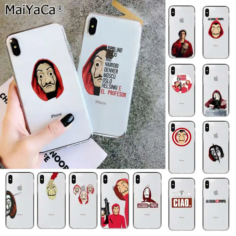 Чехол MaiYaCa La Casa de papel для iphone SE 2020 11 pro 8 7 66S Plus X XS MAX 5S XR|Бамперы| |