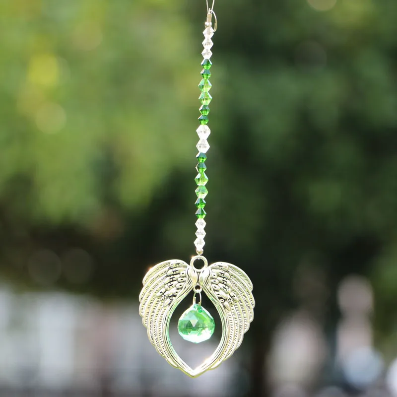 1 шт. подвесная Хрустальная подвеска в форме крыла ангела с люстрой 20 мм призмы