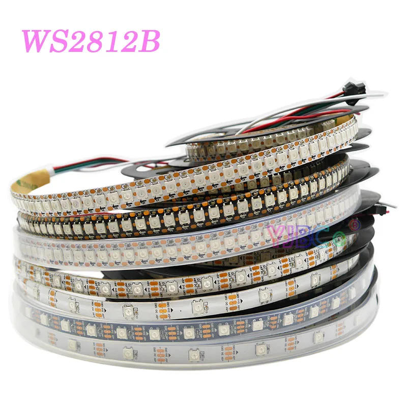 

1m/2m/3m/4m/5m DC 5V WS2812B Smart LED Strip 30/60/74/96/100/144 leds/m WS2812 IC WS2812B/M pixels Lamp Tape IP30/IP65/IP67