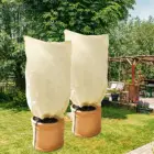 Покрытие для растений, защита от замерзания, сверхтолстый зимний чехол для водорослей, одеяло для дерева и мороза с кулиской, молния, теплая сумка для защиты растений