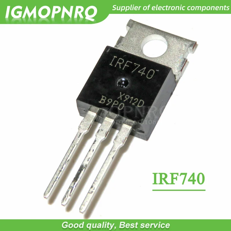 10 шт. IRF740 IRF740PBF 400V 10 Amp MOSFET N-Chan TO-220 новый оригинальный