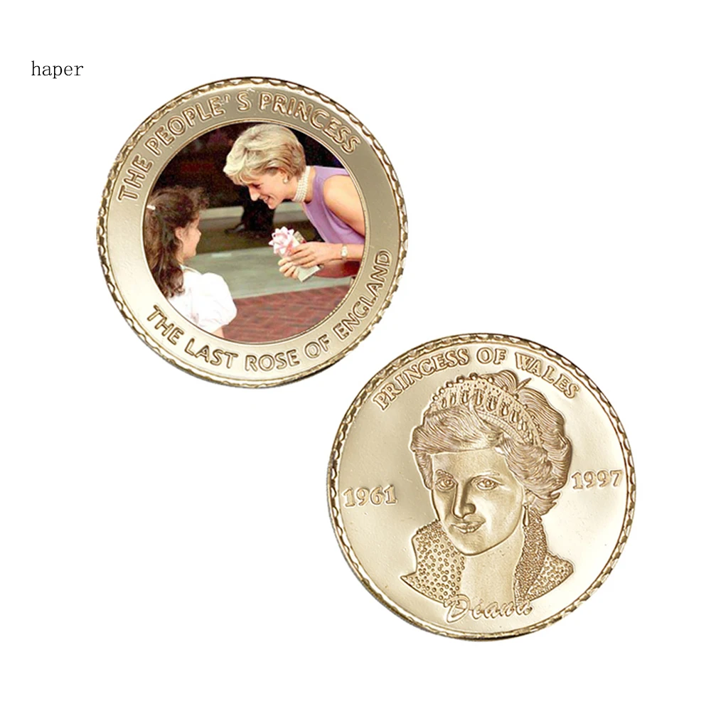 8 шт./лот Высокое качество 24k принцессы Уэльской позолоченные металлические