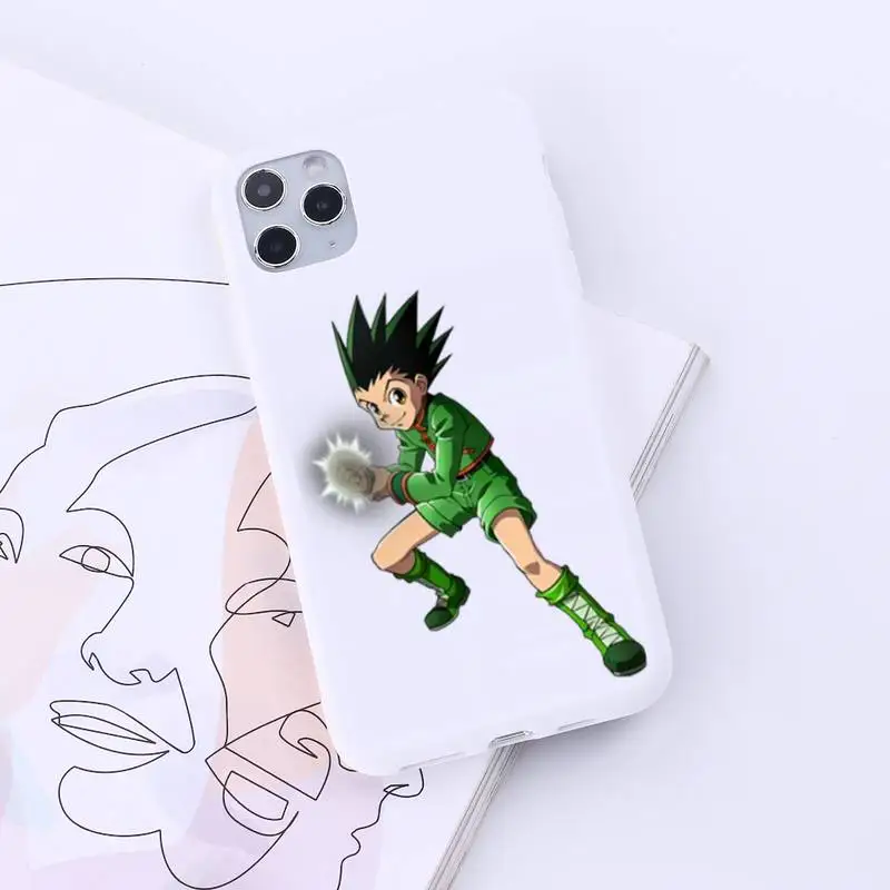 

Japan Anime Hunter Hunters Phone Case Candy Color for iPhone 6 7 8 11 12 s mini pro X XS XR MAX Plus