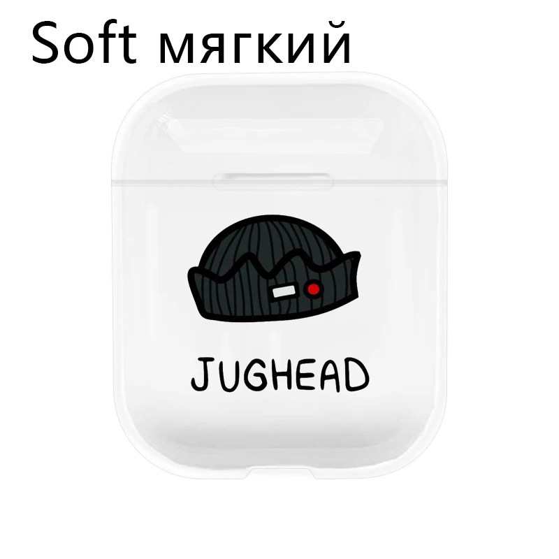 I200746 soft Мультяшный Американский ТВ ривердейл чехол для наушников Защитный чехол для Airpods прозрачный мягкий чехол для Apple Airpods зарядка сумки - Цвет: I200746 soft