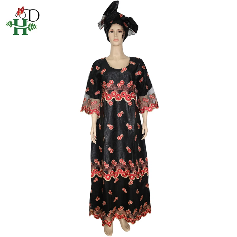 От H &amp D (бисером кружевные платья для женщин в африканском стиле с головным