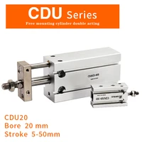 cdu cdu20 cdu20 5d 10d 15d 20d 25d 30d 35d 40d 45d 50d free mount cylinder non rotating rod double acting built in magnet