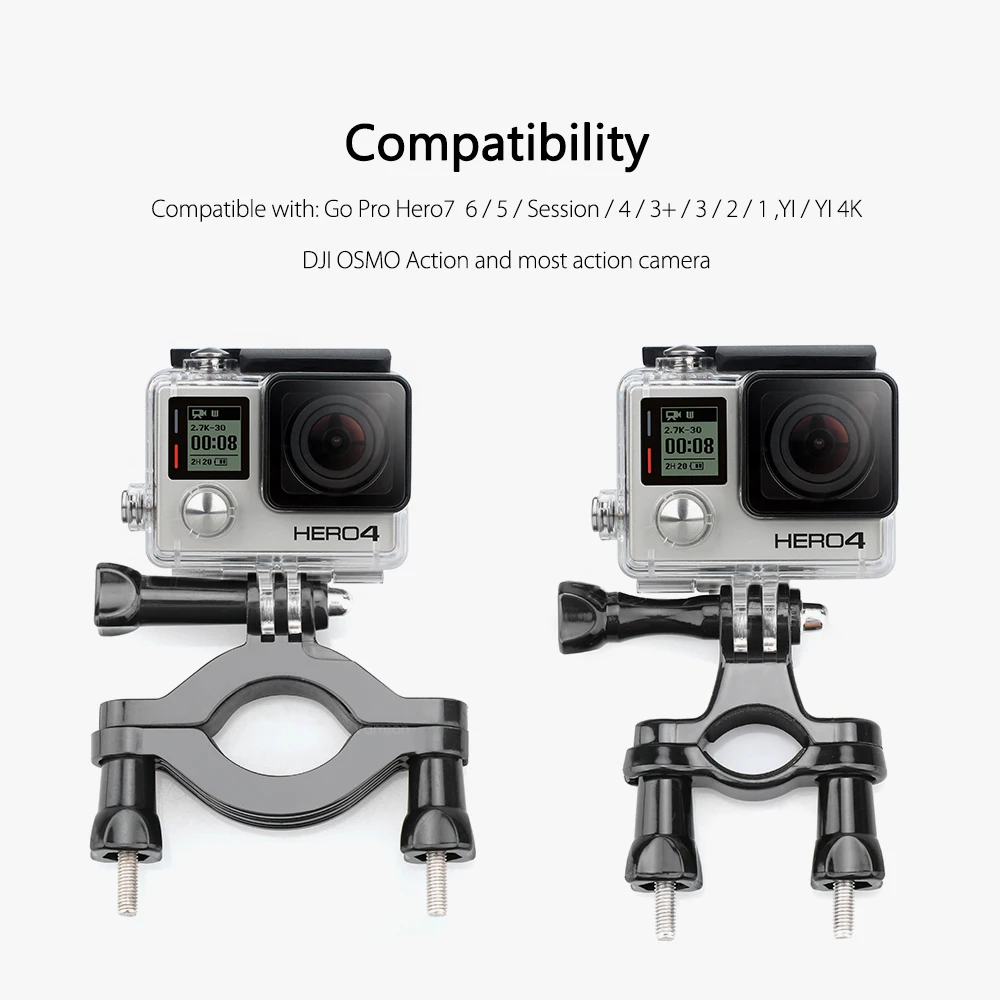 Vamson для GoPro 7 аксессуары велосипед мотоцикл руль полюс крепление для Gopro Hero 6 5 4 для SJCAM Mijia для yi VP504