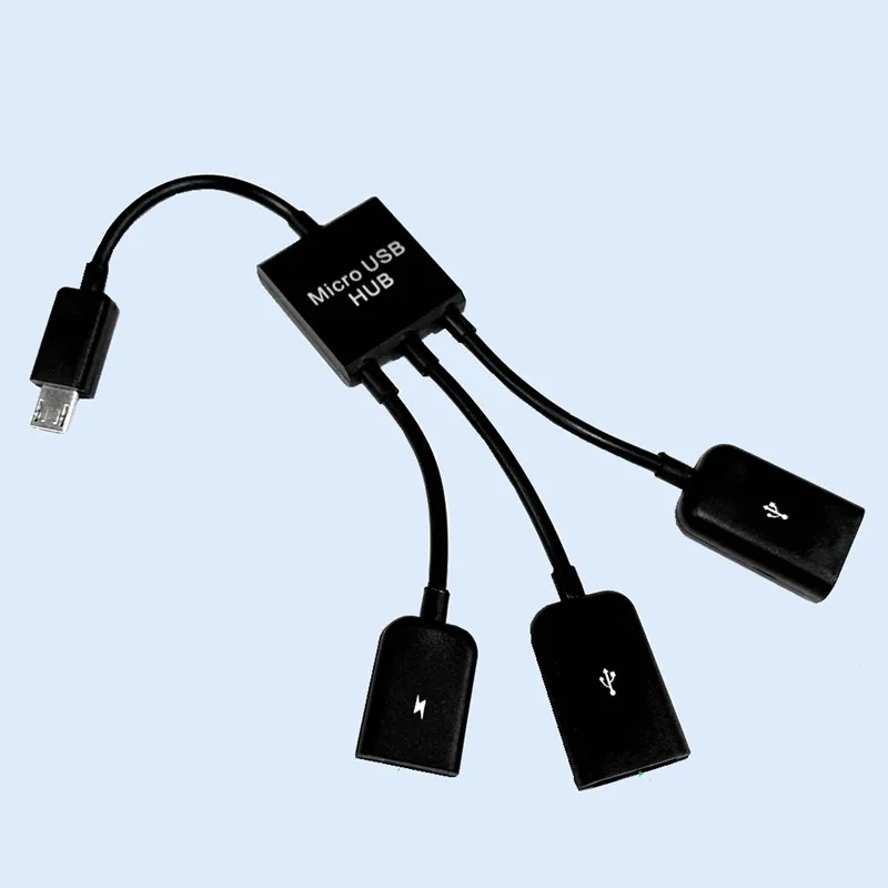 3 в 1 Мужской и Женский двойной хост USB кабель для зарядки OTG концентратор адаптер