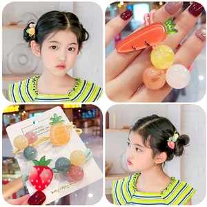 Детские эластичные резинки для волос, цветные акриловые резинки для волос, аксессуары для волос, 2019