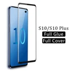 Закаленное стекло с полным покрытием клея для samsung s10 plus, защитное стекло на galaxy s 10 10s s10plus, защитная пленка для экрана, оригинальная 3d пленка