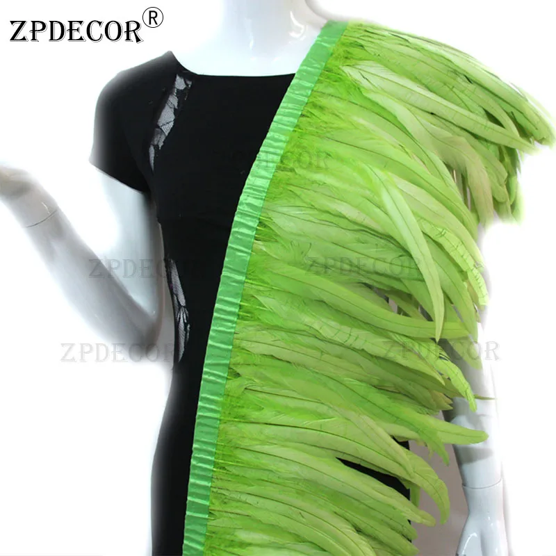 ZPDECOR 1 ярд стандартная отделка качественное украшение для одежды перья рукоделия
