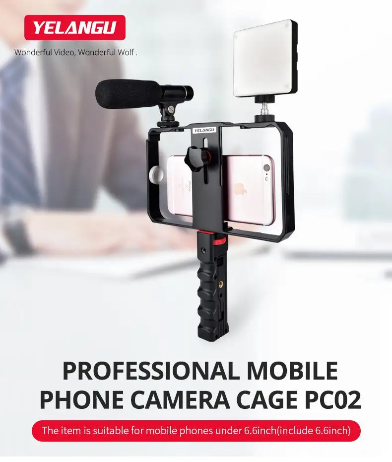 BEESCLOVER Mobile Phone Rabbit Cage Stand Hand Held Camera Bracket Second Generation Movie Live Video Stabilizer r60 | Электроника