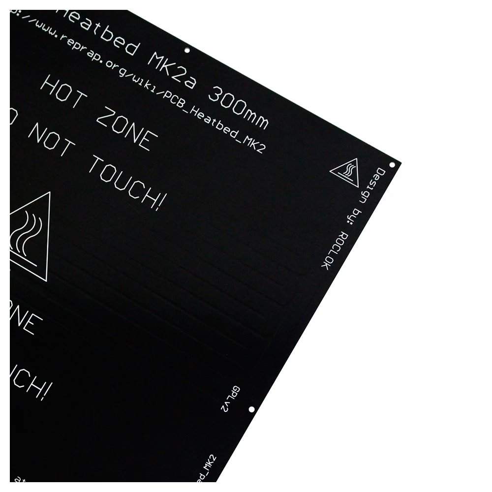 300*300*2,0 MK2A RepRap RAMPS 1,4 PCB Heatbed пластины MK2A светодиодный резисторный кабель 100 к ом термисторы печатной платы Тепло Кровать 328*328