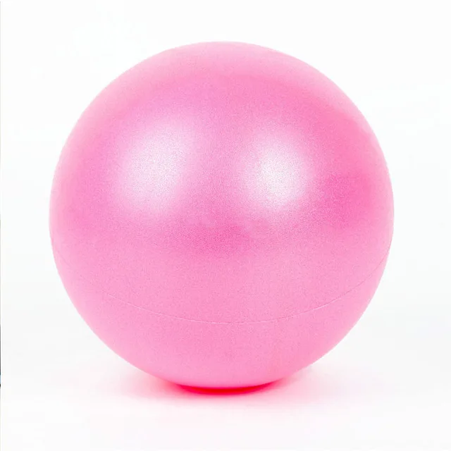 Pink Анти-давление взрывозащищенный 25 см Диаметр Йога упражнения гимнастика для пилатеса и йоги баланс мяч тренажерный зал домашний тренировка йога мяч - Цвет: Pink