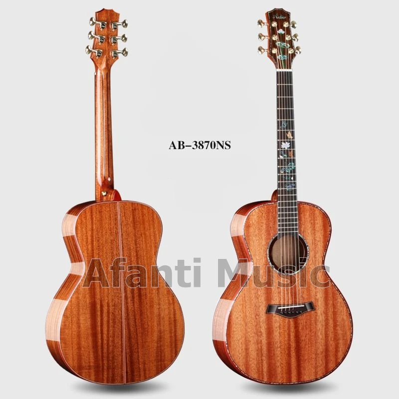 

Afanti музыка 38 дюймов одноцветное красное дерево топ/одноцветное красное дерево с задним и передним по бокам акустической Гитары (AB-3870NS)
