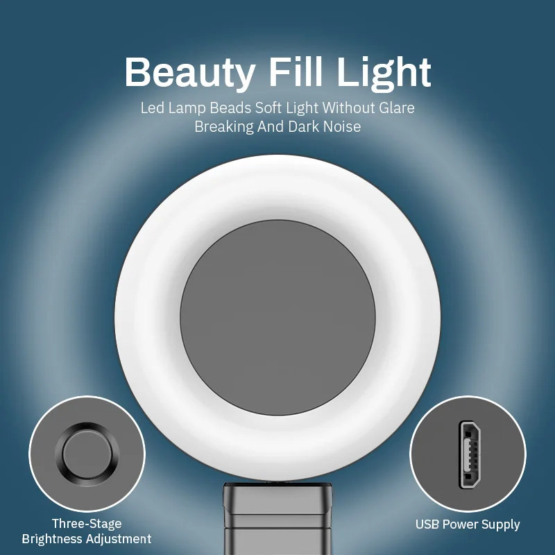 Wireless Bluetooth Selfie Stick with Led Ring Light Foldable Tripod Monopod For iPhone Xiaomi Huawei Samsung Android Live Tripod