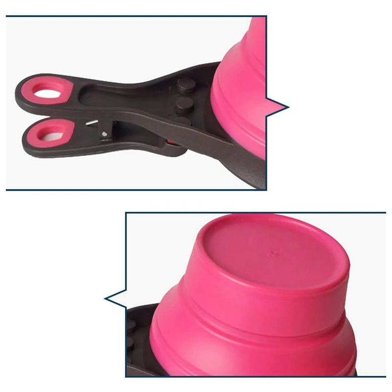 Складная мерная чашка для домашних животных набор уплотнительных зажимов