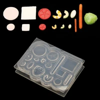 handmade mini food play epoxy resin mold hot dog tomato 112 small simulation food silicone mould diy craft making tools