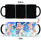 Креативная Приморская Сексуальная красивая Термочувствительная чашка меняющая цвет кружка керамическая посуда для чая молока кофе кружки