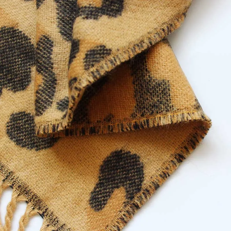 Новинка кашемировый шарф с принтом цвет плед Cachecol Foulard женский хиджаб с бахромой кашемировый палантин пончо Леопардовый принт